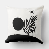 boho bohemian floral sun moon クッション (正面)