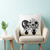 Boho bohemian floral sun moon クッション (椅子)