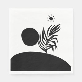 boho bohemian floral sun moon スタンダードランチョンナプキン