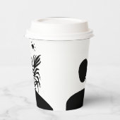 boho bohemian floral sun moon 紙コップ (左)