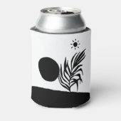 boho bohemian floral sun moon 缶クーラー (缶裏面)