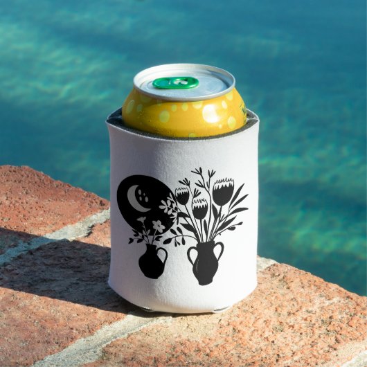 Boho bohemian floral sun moon 缶クーラー (インサイチュ プール)