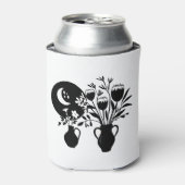 Boho bohemian floral sun moon 缶クーラー (缶正面)