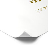 Boho Book Moon Starエレガント Baby Showerへようこそ ポスター (角)