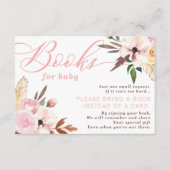 Boho Books forベビーカード、水彩フローラ エンクロージャーカード (正面)