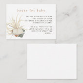 Boho Books forベビーベビーシャワー エンクロージャーカード (正面/裏面)