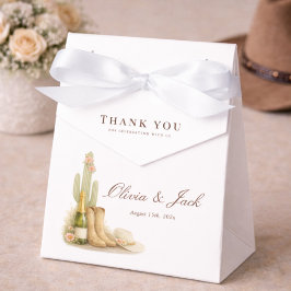 Boho Boots & Bubbly Neutral Baby Shower Thank You  フェイバーボックス