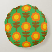 Boho Botanica Round Pillow ラウンドクッション (裏面)