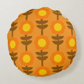 Boho Botanica Round Pillow ラウンドクッション (裏面)