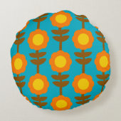 Boho Botanica Round Pillow ラウンドクッション (裏面)