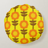 Boho Botanica Round Pillow ラウンドクッション (裏面)