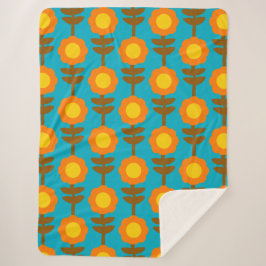 Boho Botanica Sherpa Blanket シェルパブランケット