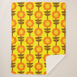 Boho Botanica Sherpa Blanket シェルパブランケット