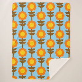 Boho Botanica Sherpa Blanket シェルパブランケット