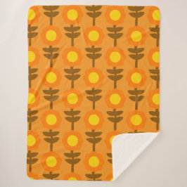 Boho Botanica Sherpa Blanket シェルパブランケット