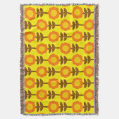 Boho Botanica Throw Blanket スローブランケット (正面縦)