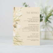 Boho botanicalの結婚ゲスト情報詳細 エンクロージャーカード (スタンド正面)