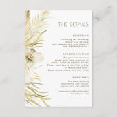 Boho botanicalの結婚ゲスト情報詳細 エンクロージャーカード (正面)