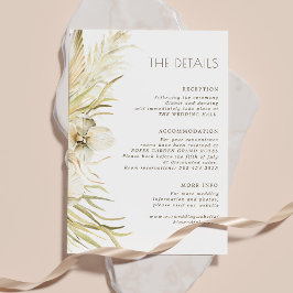 Boho botanicalの結婚ゲスト情報詳細 エンクロージャーカード