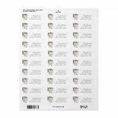 Boho Botanical Artist Sketch ラベル (フルシート)