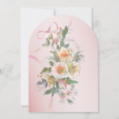 Boho Botanical Artist Sketch Garden Wedding 招待状 (裏面)