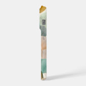 Boho Botanical Leaf Mid Century Abstract  iPhoneケース (左側面)