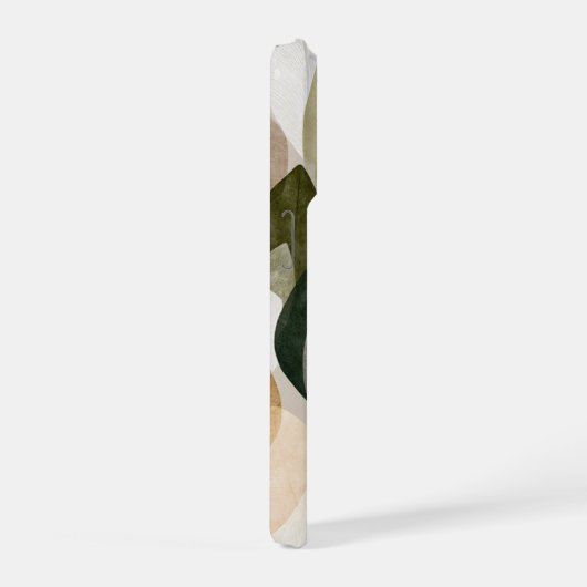 Boho Botanical Leaf Pattern Phone Case Neutral  iPhoneケース (右側面)