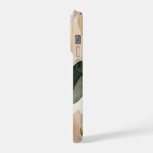 Boho Botanical Leaf Pattern Phone Case Neutral  iPhoneケース (左側面)