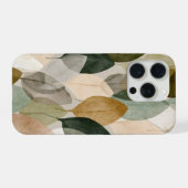 Boho Botanical Leaf Pattern Phone Case Neutral iPhoneケース (裏面横)