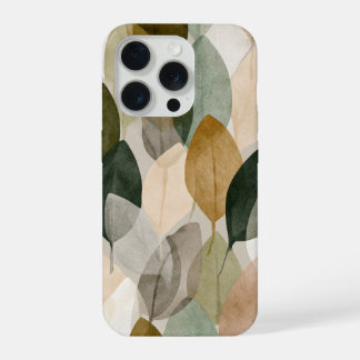 Boho Botanical Leaf Pattern Phone Case Neutral  iPhone 15 Proケース