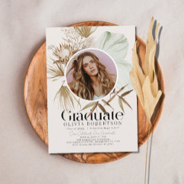 Boho Botanical Reviera写真自然卒業 招待状