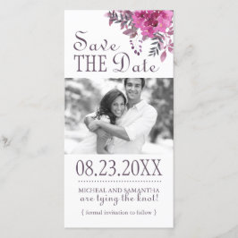 Boho Botanical Save the Date Photo Cards セーブザデート