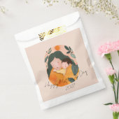 Boho Botanical Watercolor for Mother’s Day フェイバーバッグ (封をした状態)