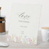 Boho Botanical Wildflower Wedding table top sign 台座サイン (インサイチュ)