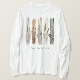 Boho Botanical Wildflowers Tシャツ