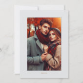 Boho bouquet with fiery flowe Save The Date セーブザデート (裏面)