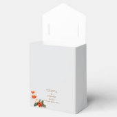 Boho bouquet with fiery flowers フェイバーボックス (オープン)