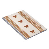 Boho Bows Journal Notebook - Earthtones ノートブック (右側)