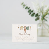 Boho Boy Clothes赤ちゃんシャワーベビー エンクロージャーカード (スタンド正面)