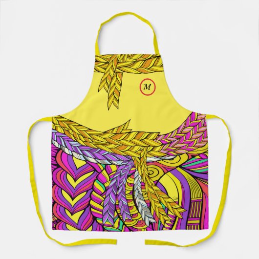 BOHO BRAIDはっきりしたデザインバージョン2エプロン エプロン (正面)