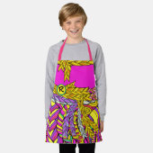 BOHO BRAIDはっきりしたデザイン試合大人 エプロン (着用した状態)