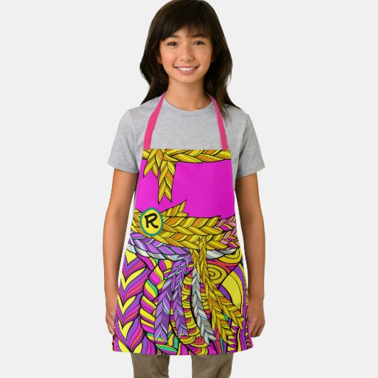 BOHO BRAIDはっきりしたデザイン試合大人 エプロン (インサイチュ)