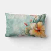 Boho Breezy Tropical Flower ランバークッション (裏面)