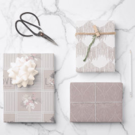 Boho Bride-Set B,トロピカルロマンスギフトラップ ラッピングペーパーシート