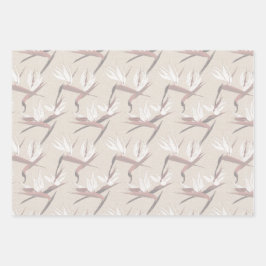 Boho Bride-Set C、トロピカルロマンスギフトラップ ラッピングペーパーシート