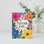 Boho Bright Botanicial Thank You サンキューカード (スタンド正面)