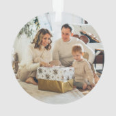 Boho & Bright Photoメリークリスマスオーナメントレトロ オーナメント (裏面)