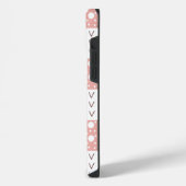 Boho Brown、Burgundy、Green、Mauve お洒落 Sp iPhoneケース (左側面)