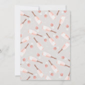 Boho BrunchとBubblyブライダルシャワーの招待 招待状 (裏面)