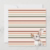 Boho Bunnyミニマリストのイースター写真 シーズンカード (裏面)